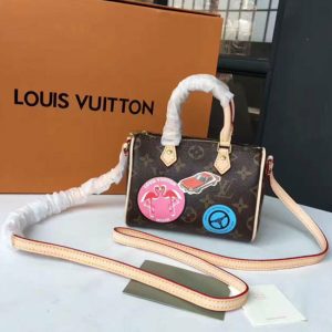 Louis Vuitton M62208 Nano Speedy Crossbody Bag Monogram Canvas