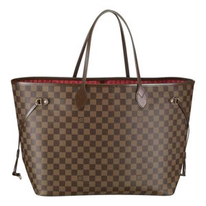 Louis Vuitton N51106 Neverfull GM Shoulder Bag Damier Ebene Canvas