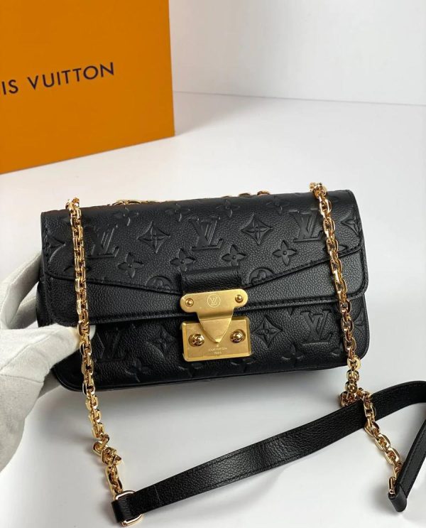 Louis Vuitton Marceau Chain Bag Black M46200