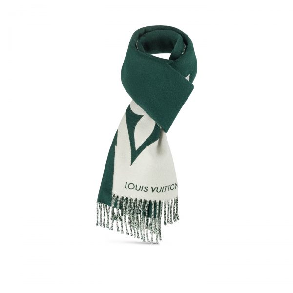 Louis Vuitton Dark Green M79139 Graphic Dual Scarf