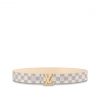 Louis Vuitton M0569S Damier azur LV Initiales 40mm Reversible Belt