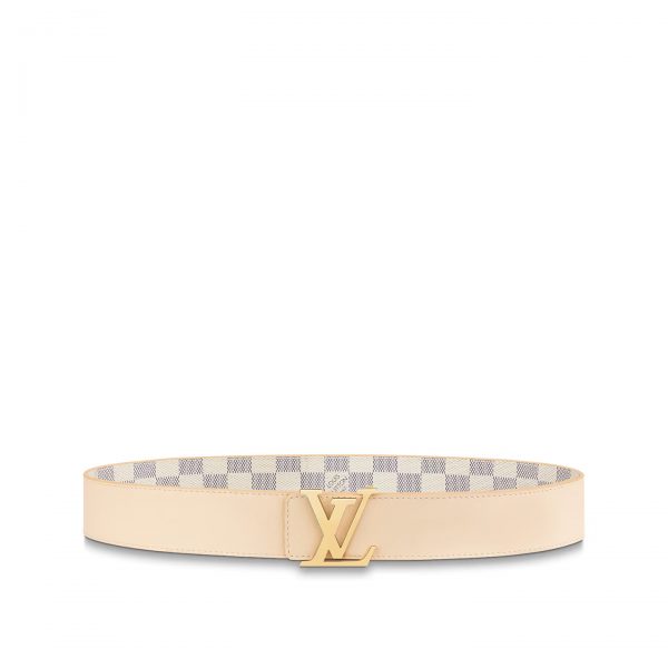 Louis Vuitton M0569S Damier azur LV Initiales 40mm Reversible Belt