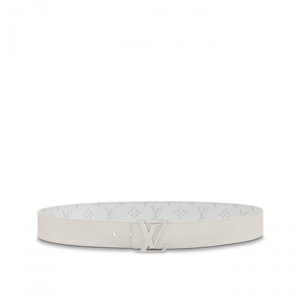 Louis Vuitton M0158U White LV Initiales 40mm Reversible Belt