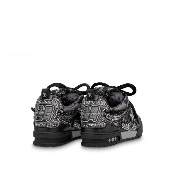 Louis Vuitton LV Skate Sneaker Swarovski Crystals Monogram Denim Black 1ABMHZ