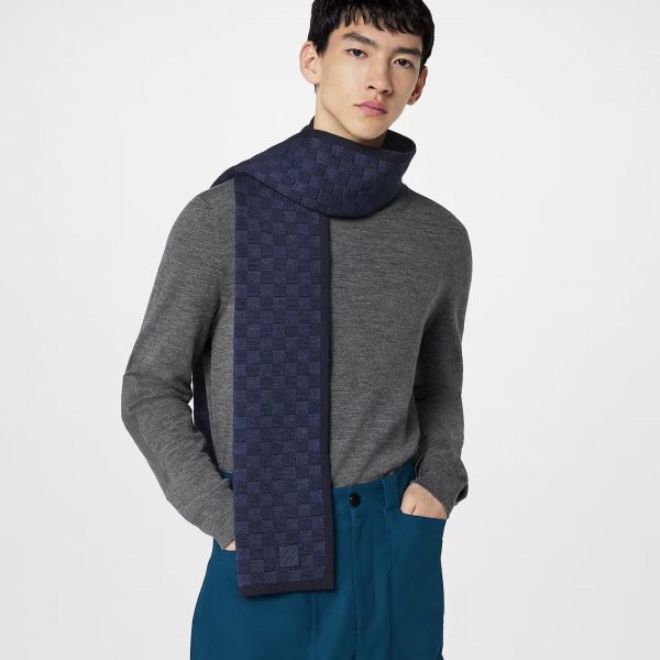 Louis Vuitton Navy M77987 Néo Petit Damier Scarf