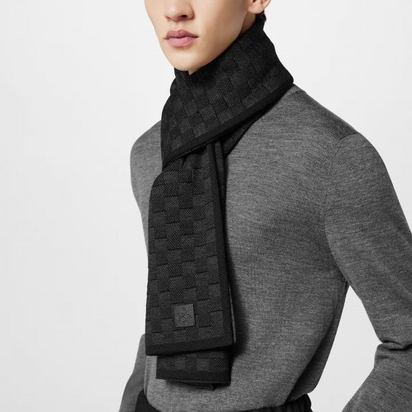 Louis Vuitton Anthracite M77988 Néo Petit Damier Scarf