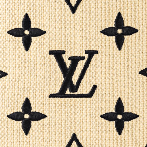 Louis Vuitton M22838 Neverfull MM Lotus cotton Black Beige