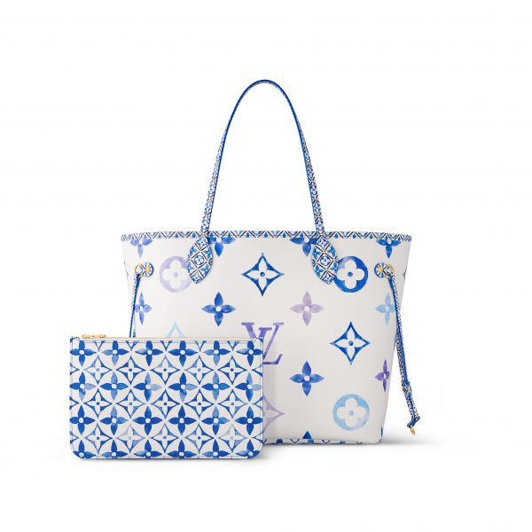 Louis Vuitton M22979 Neverfull MM Blue Monogram