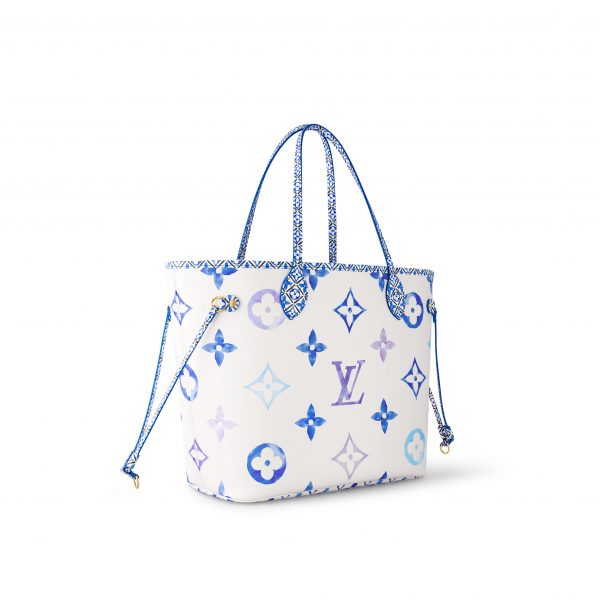 Louis Vuitton M22979 Neverfull MM Blue Monogram