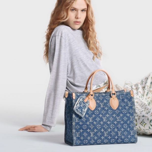 Louis Vuitton M46871 OnTheGo MM Denim Blue