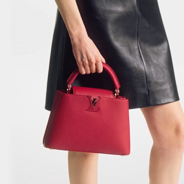 Louis Vuitton M52689 Capucines BB Bag Scarlet Red