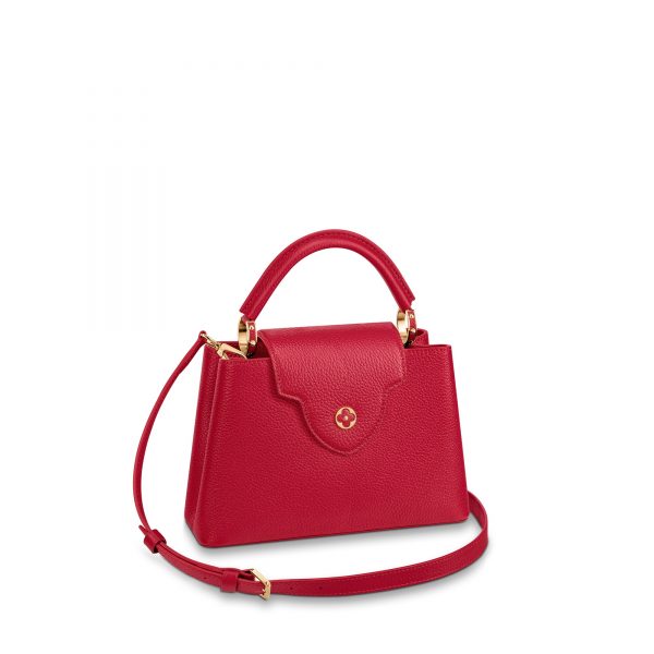 Louis Vuitton M52689 Capucines BB Bag Scarlet Red