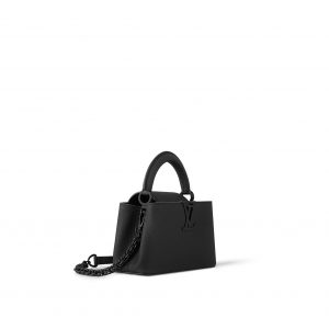 Louis Vuitton M23955 Capucines East-West Mini All Black