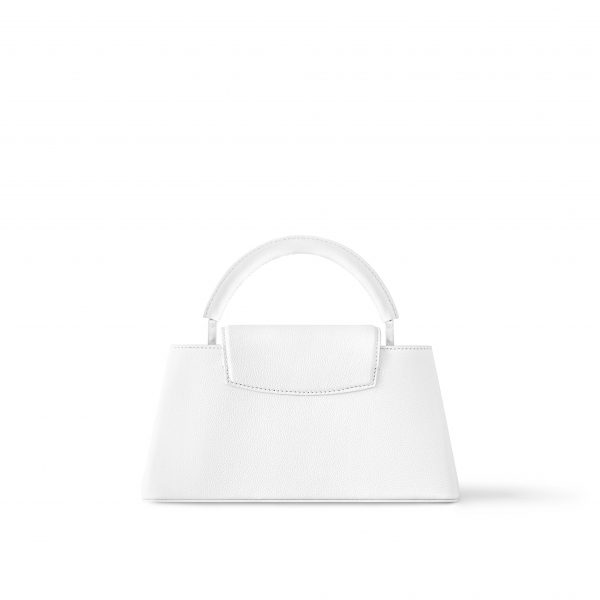 Louis Vuitton M23948 Capucines East-West MM Optic White