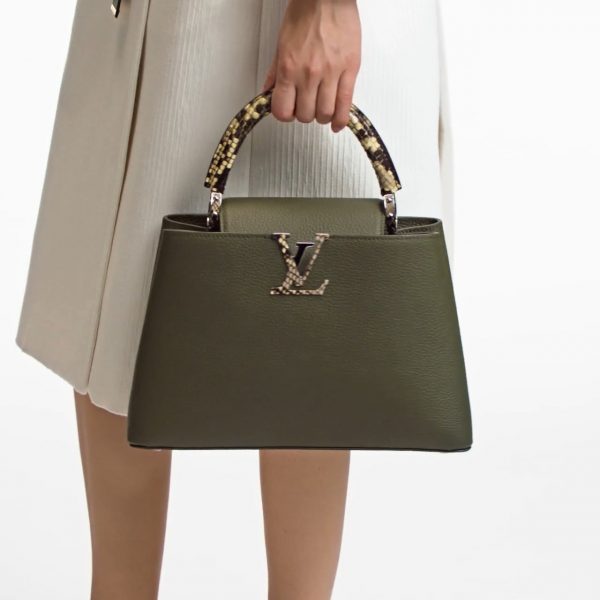 Louis Vuitton Capucines MM Green N93799