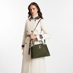 Louis Vuitton Capucines MM Green N93799