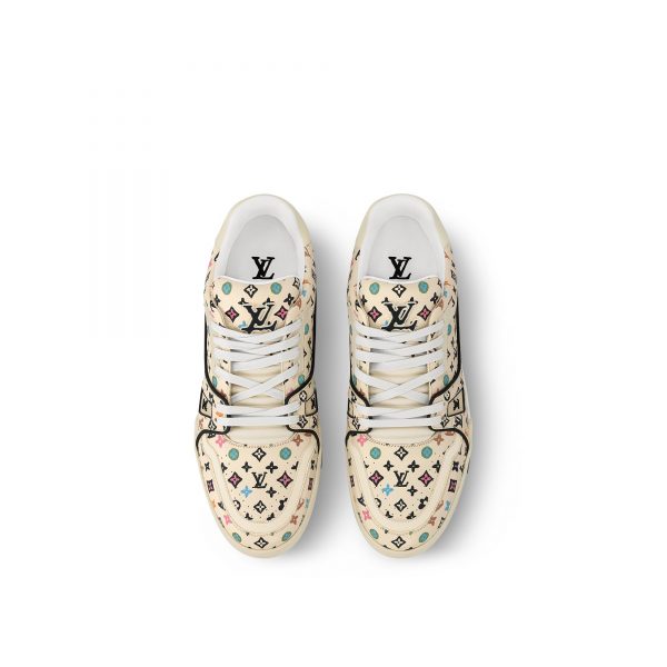 Louis Vuitton X Tyler 1ACXBX LV Trainer Sneaker Beige