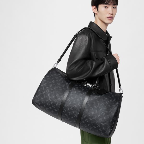 Louis Vuitton M40605 Keepall Bandoulière 55 Black