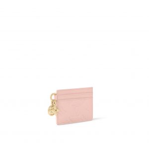 Louis Vuitton M83562 LV Charms Card Holder Opale Pink