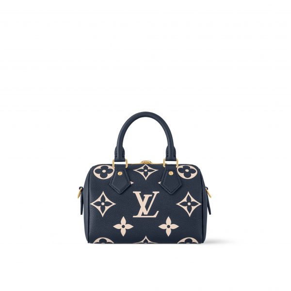 Louis Vuitton M47048 Speedy Bandoulière 20 Navy Blue/Cream