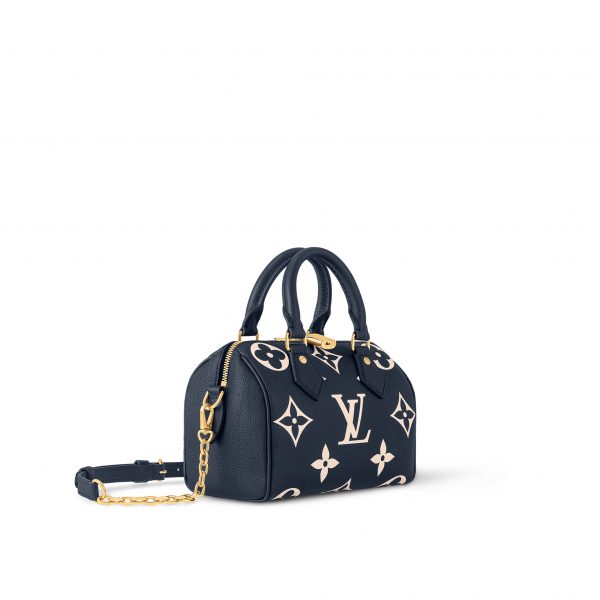 Louis Vuitton M47048 Speedy Bandoulière 20 Navy Blue/Cream