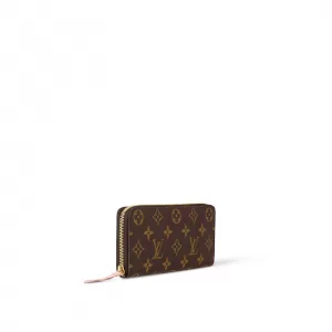 Louis Vuitton Monogram M61298 Clémence Wallet Rose Ballerine